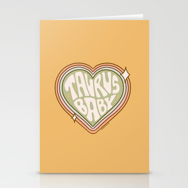 Taurus Baby Stationery Card Gallery Image 2