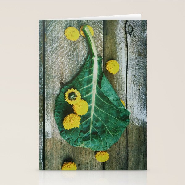 Collard Greens Stationery Card Gallery Image 1