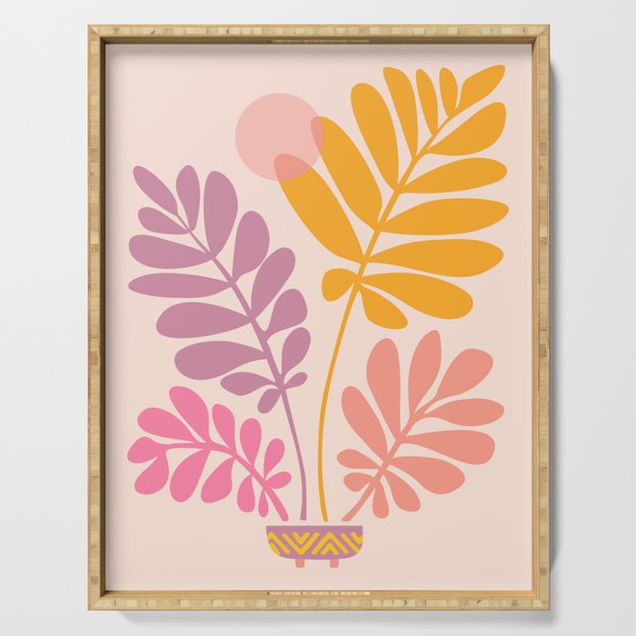 Retro Dancing Garden Serving Tray Gallery Image 1