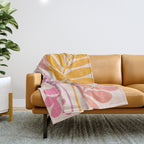 Retro Dancing Garden Throw Blanket Gallery Image 1