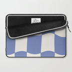 wavy check | cobalt Laptop Sleeve Gallery Image 2