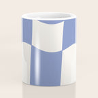 wavy check | cobalt Coffee Mug Gallery Image 4