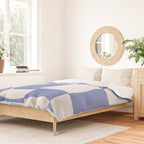 wavy check | cobalt Duvet Cover Gallery Image 2