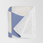 wavy check | cobalt Throw Blanket Gallery Image 3