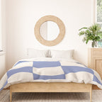 wavy check | cobalt Duvet Cover Gallery Image 3