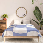 wavy check | cobalt Comforter Gallery Image 3