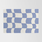 wavy check | cobalt Rug Gallery Image 2