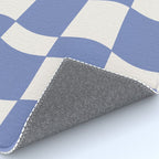 wavy check | cobalt Rug Gallery Image 4