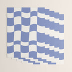 wavy check | cobalt Wrapping Paper Gallery Image 3
