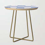 wavy check | cobalt Side Table Gallery Image 1