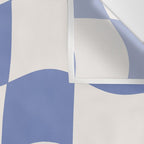 wavy check | cobalt Wall Tapestry Gallery Image 3