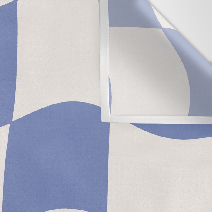 wavy check | cobalt Wall Tapestry Gallery Image 3
