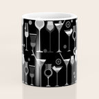 Retro Vintage Cocktail Pattern 3 Coffee Mug Gallery Image 4