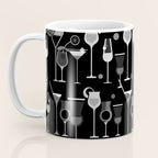 Retro Vintage Cocktail Pattern 3 Coffee Mug Gallery Image 3