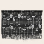 Retro Vintage Cocktail Pattern 3 Wall Hanging Gallery Image 1