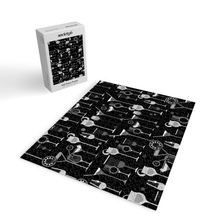 Retro Vintage Cocktail Pattern 3 Jigsaw Puzzle Gallery Image 2