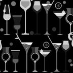 Retro Vintage Cocktail Pattern 3 Coffee Mug Gallery Image 2