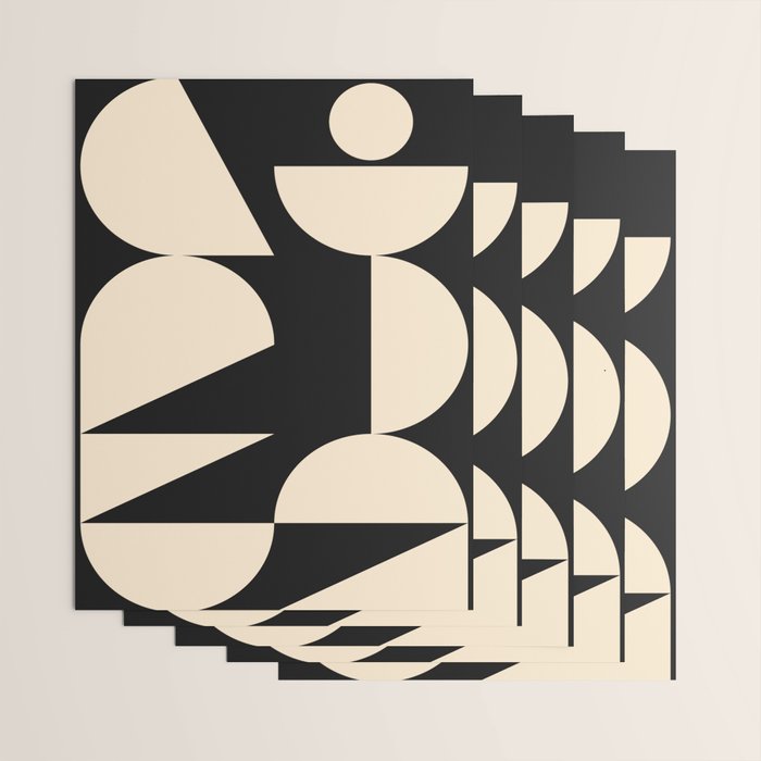 Modern geometric shapes 45 Wrapping Paper Gallery Image 3