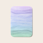 Layers Blue Ombre - Watercolor Abstract Bath Mat Gallery Image 1