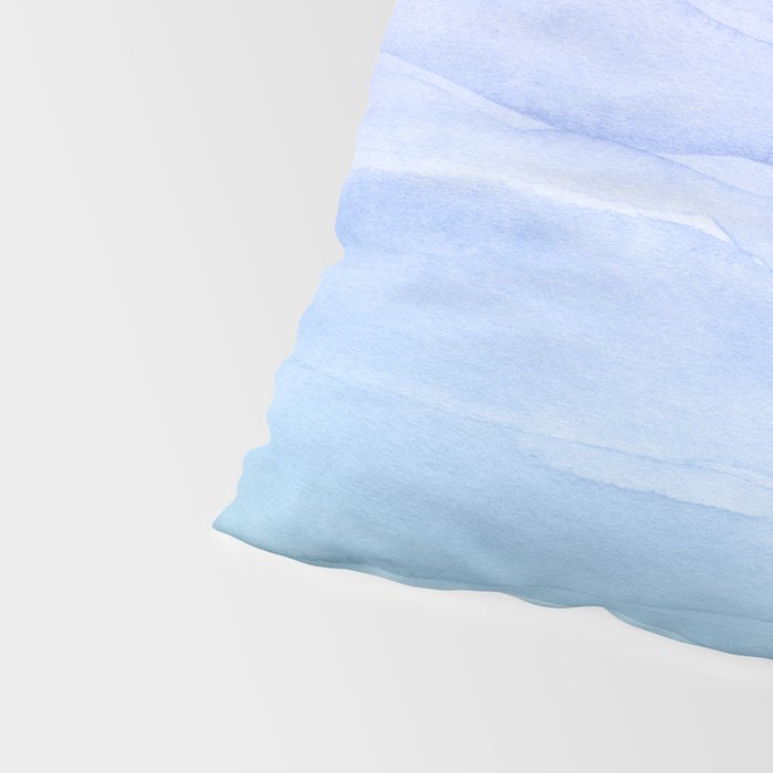 Layers Blue Ombre - Watercolor Abstract Pillow Sham Gallery Image 4