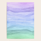 Layers Blue Ombre - Watercolor Abstract Poster Gallery Image 4