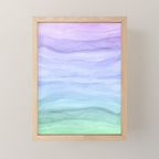 Layers Blue Ombre - Watercolor Abstract Mini Art Print Gallery Image 1