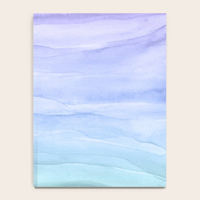 Layers Blue Ombre - Watercolor Abstract Notebook Gallery Image 4