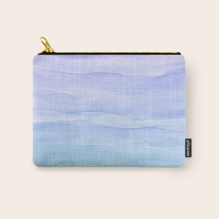 Layers Blue Ombre - Watercolor Abstract Carry All Pouch Gallery Image 1