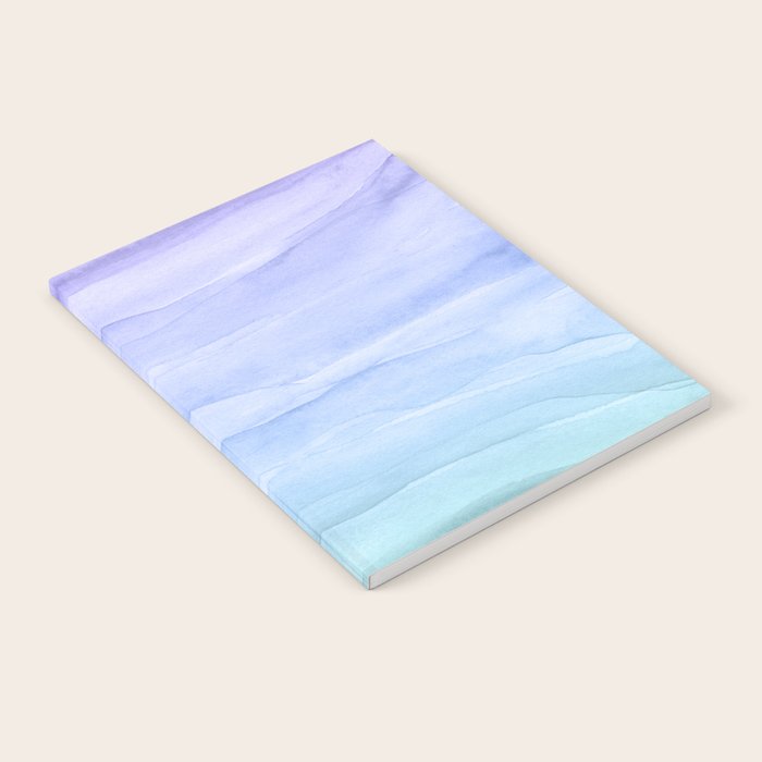 Layers Blue Ombre - Watercolor Abstract Notebook Gallery Image 2