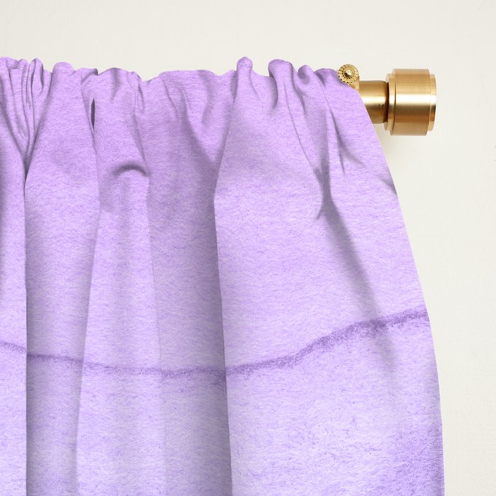 Layers Blue Ombre - Watercolor Abstract Window Curtain Gallery Image 2