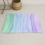 Layers Blue Ombre - Watercolor Abstract Rug Gallery Image 1