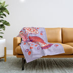 Pomegranate Fruit Still Life Throw Blanket Gallery Image 1