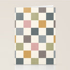 Retro Country Earthy Chequered board Stationery Card Gallery Image 2