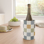 Retro Country Earthy Chequered board Wine Chiller Gallery Image 4