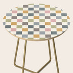 Retro Country Earthy Chequered board Side Table Gallery Image 2