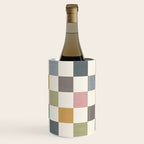 Retro Country Earthy Chequered board Wine Chiller Gallery Image 3