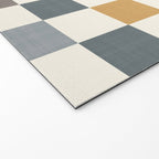 Retro Country Earthy Chequered board Welcome Mat Gallery Image 2