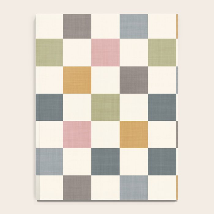Retro Country Earthy Chequered board Notebook Gallery Image 4