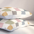 Retro Country Earthy Chequered board Pillow Sham Gallery Image 3
