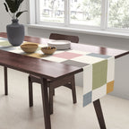 Retro Country Earthy Chequered board Table Runner Gallery Image 2