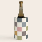 Retro Country Earthy Chequered board Wine Chiller Gallery Image 2