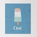 Cool ice cream Throw Blanket Gallery Image 2