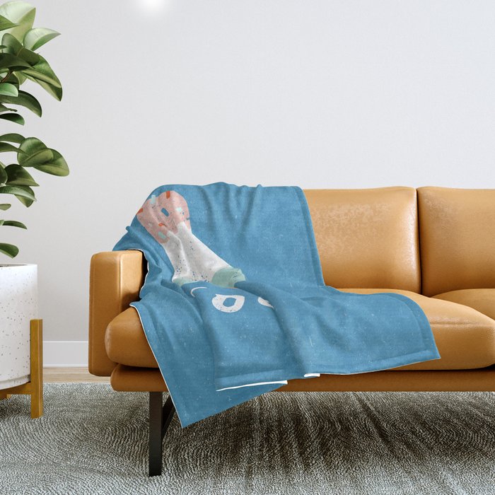 Cool ice cream Throw Blanket Gallery Image 1