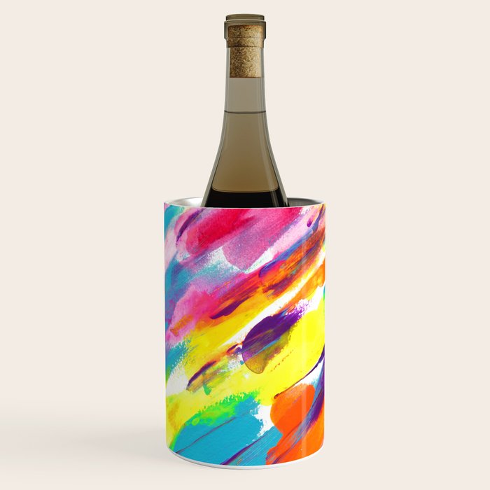 Fruity and Colorful Abstract Painting Wine Chiller Gallery Image 2