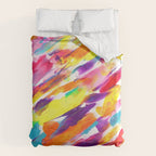 Fruity and Colorful Abstract Painting Duvet Cover Gallery Image 6