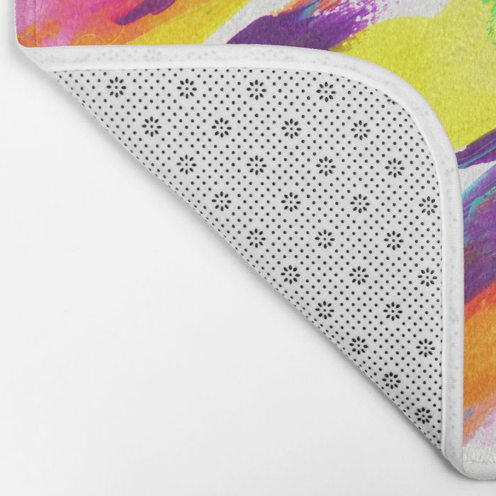 Fruity and Colorful Abstract Painting Bath Mat Gallery Image 2