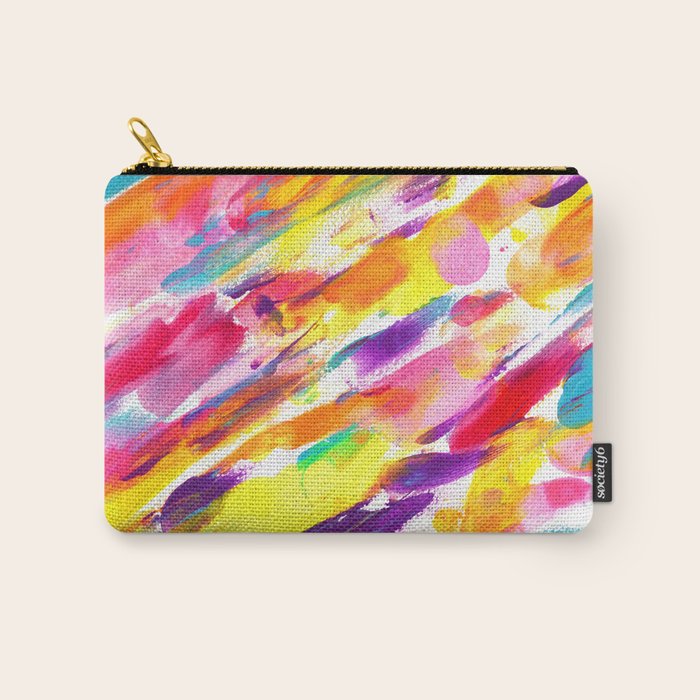 Fruity and Colorful Abstract Painting Carry All Pouch Gallery Image 1