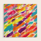Fruity and Colorful Abstract Painting Wood Wall Art Gallery Image 1