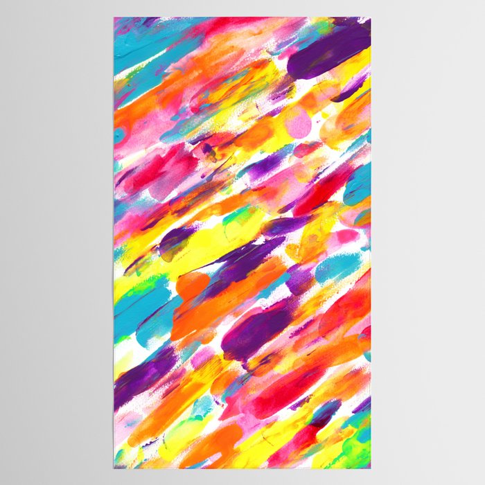 Fruity and Colorful Abstract Painting Tablecloth Gallery Image 2