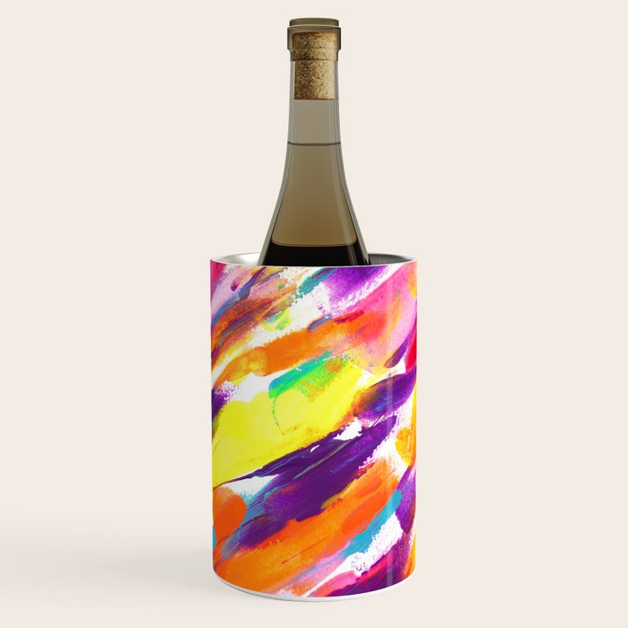 Fruity and Colorful Abstract Painting Wine Chiller Gallery Image 1
